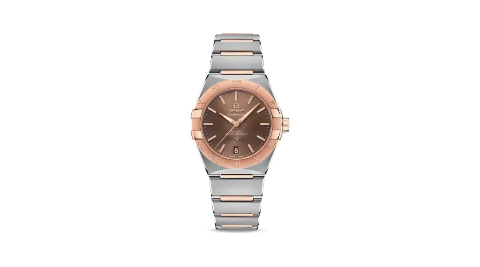 Omega Constellation Master Chronometer 36 Stainless Steel / Sedna / Brown / Bracelet