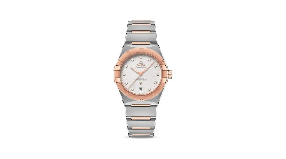 Omega Constellation Master Chronometer 36 Stainless Steel / Sedna / Silver - Diamond / Bracelet