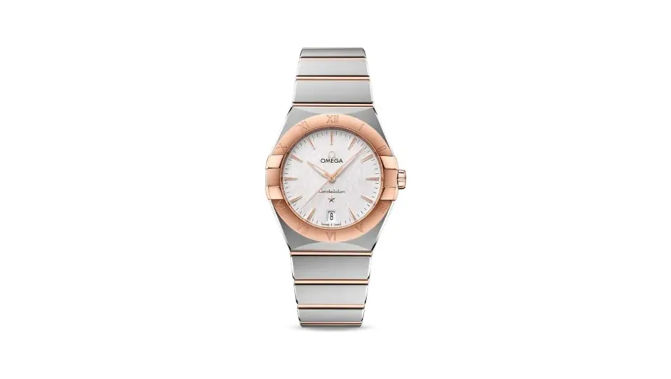 Omega Constellation Quartz 36 Stainless Steel / Sedna Gold / Silver / Bracelet