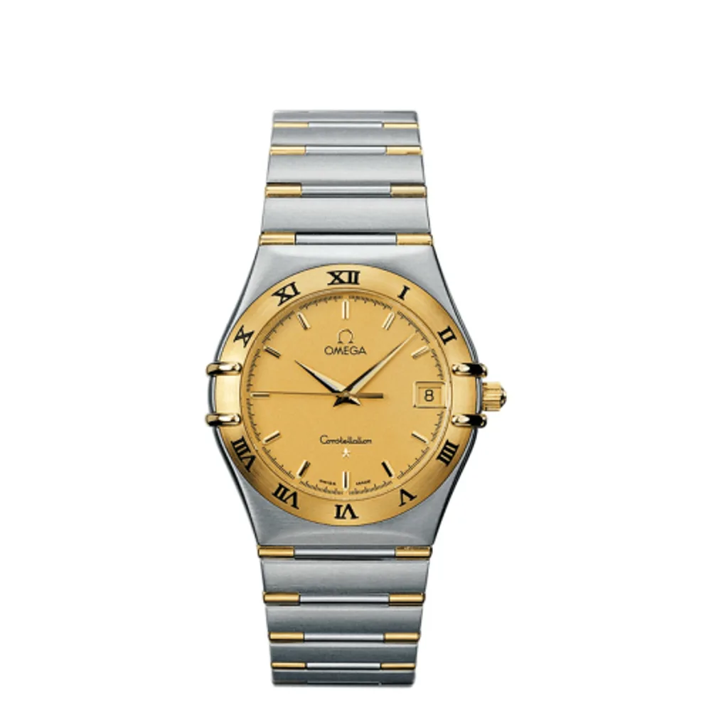 Omega Constellation Quartz 33.5 '95 Stainless Steel / Yellow Gold / Champagne