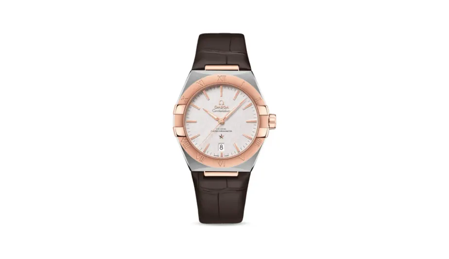 Omega Constellation Master Chronometer 39 Stainless Steel / Sedna / Silver / Alligator