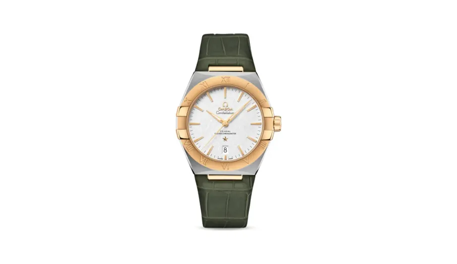 Omega Constellation Master Chronometer 39 Stainless Steel / Yellow Gold / Silver / Alligator