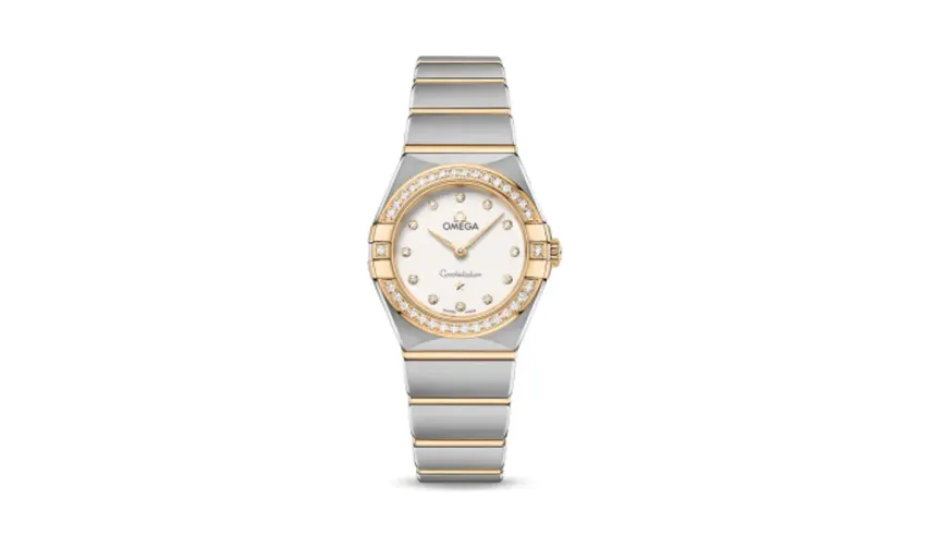 Omega Constellation Manhattan 25 Quartz Stainless Steel / Yellow Gold / Silver Diamond / Diamond