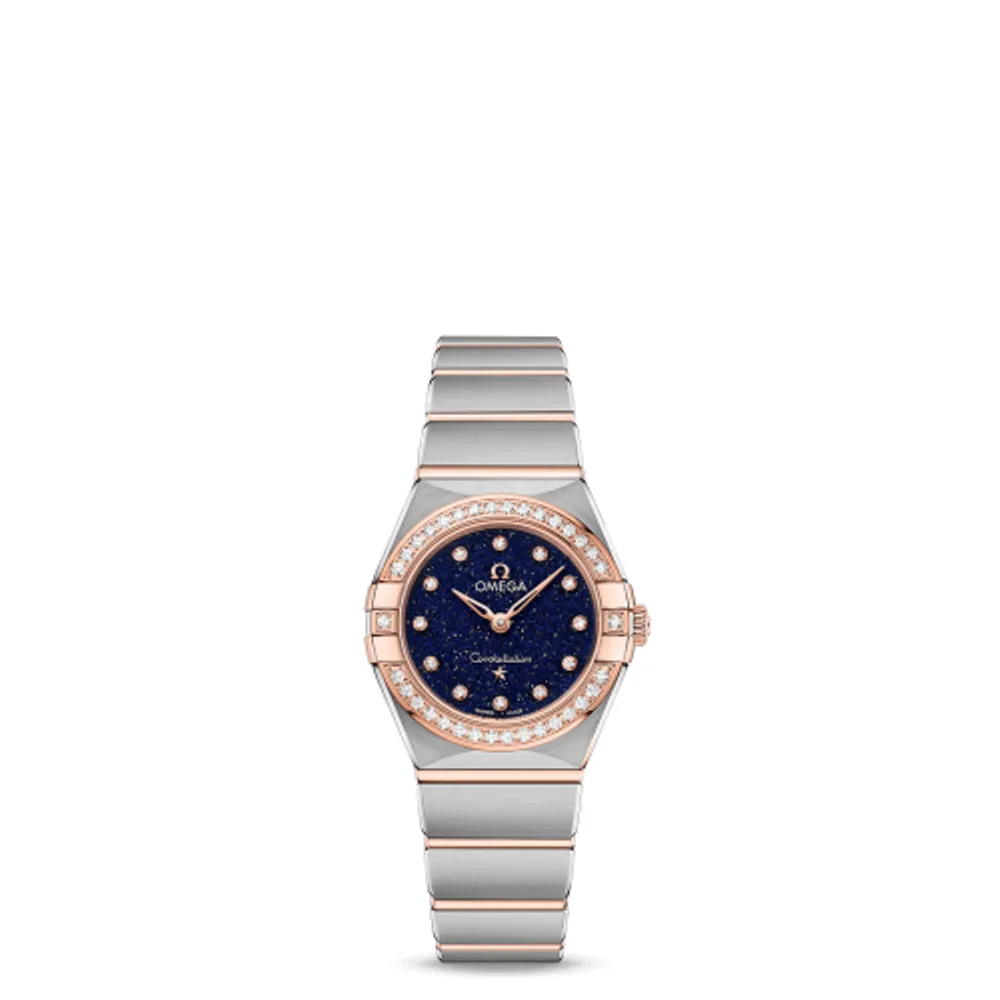 Omega Constellation Manhattan 25 Quartz Stainless Steel / Sedna Gold / Aventurine / Diamond