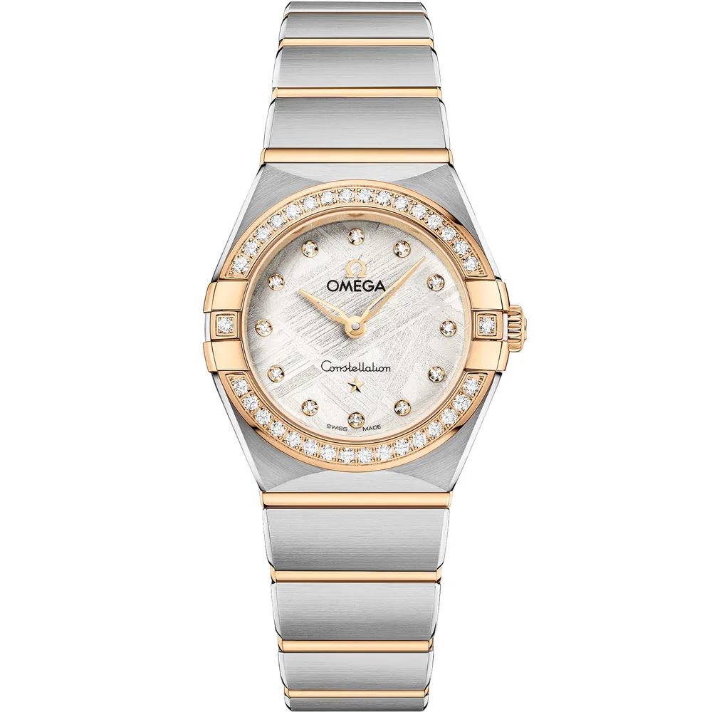 Omega Constellation 25 mm, steel - yellow gold on steel - yellow gold, Grey dial