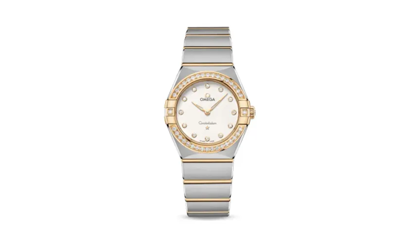 Omega Constellation Manhattan 28 Quartz Stainless Steel / Yellow Gold / Silver Diamond / Diamond