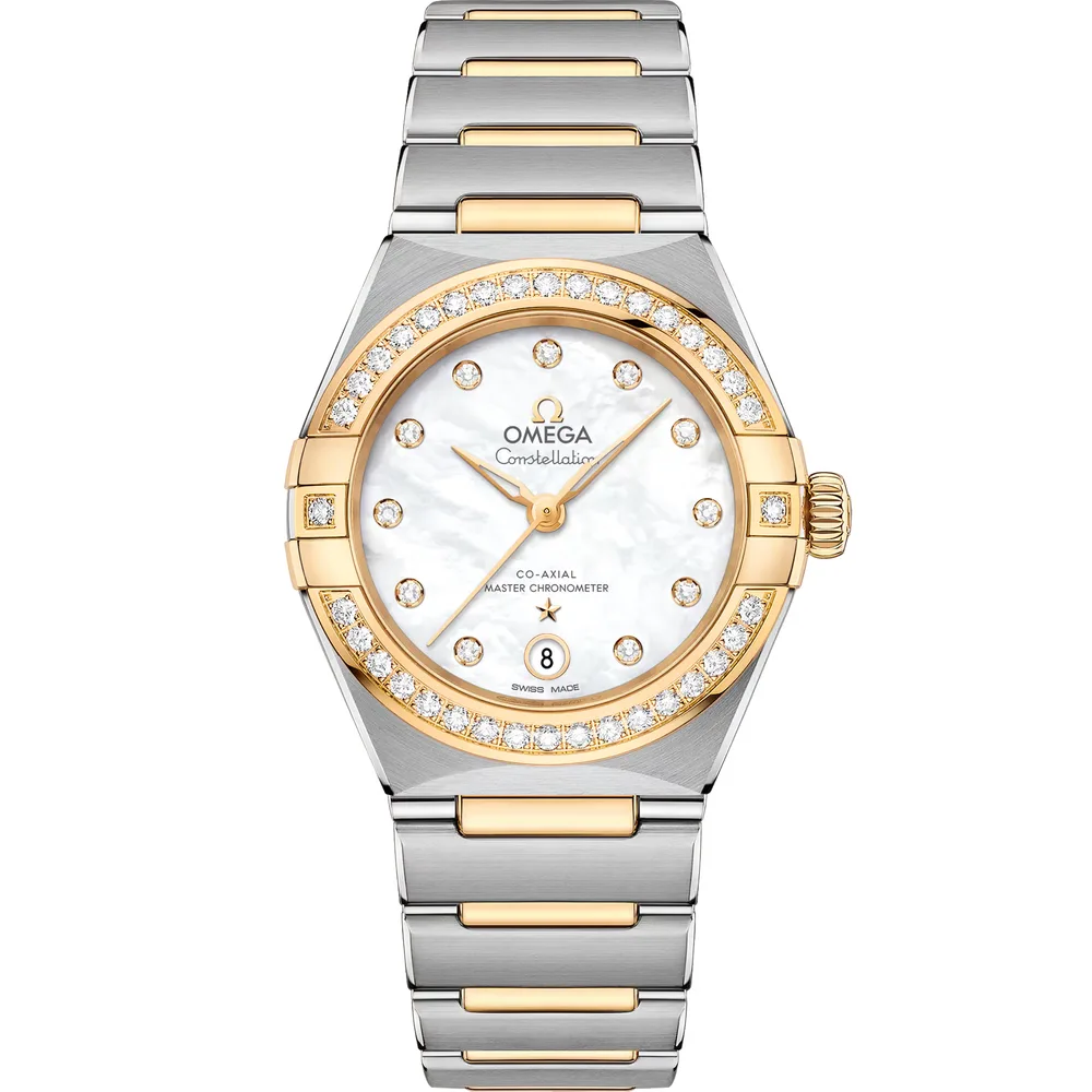 Omega Constellation 29 mm, steel ‑ yellow gold on steel ‑ yellow gold, White dial