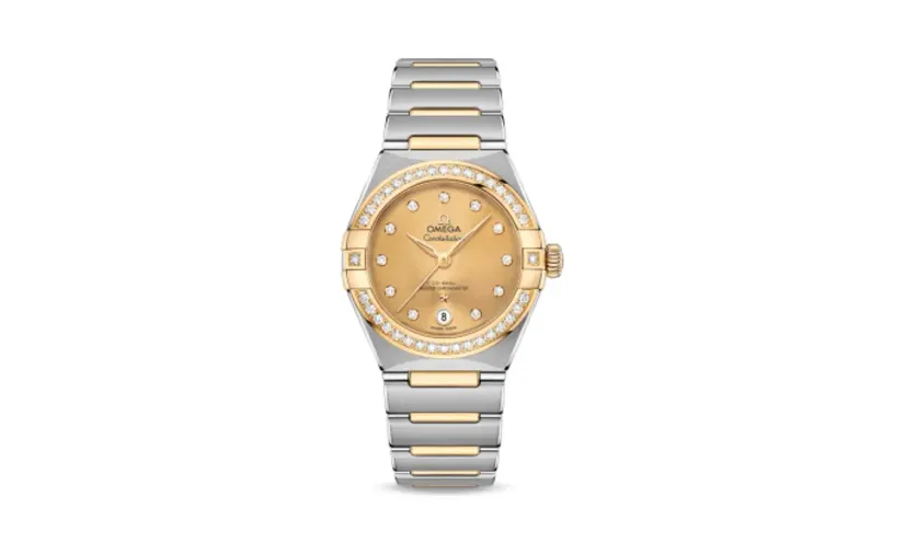 Omega Constellation Manhattan 29 Co-Axial Master Chronometer Stainless Steel / Yellow Gold / Champagne Diamond / Diamond