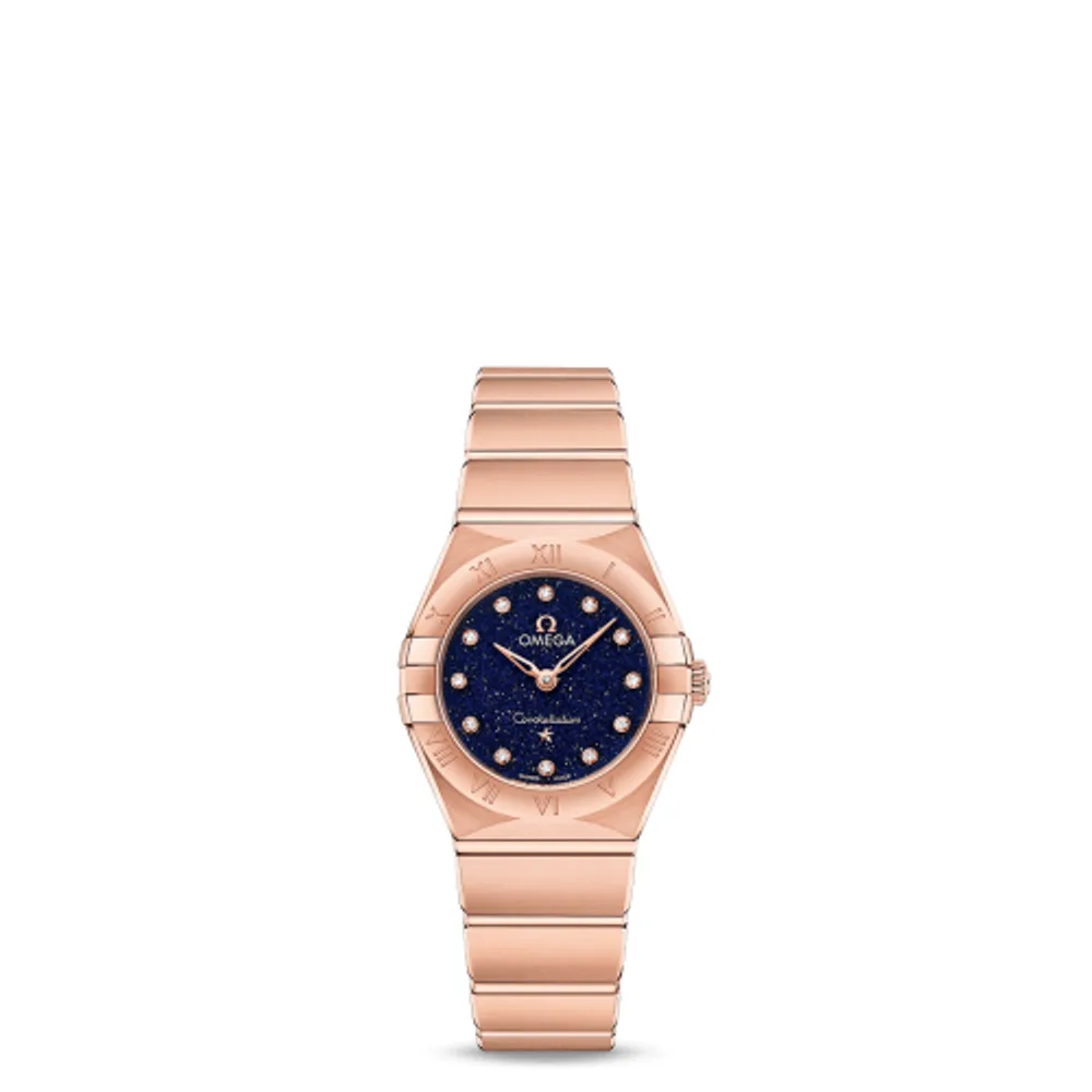 Omega Constellation Manhattan 25 Quartz Sedna Gold / Aventurine