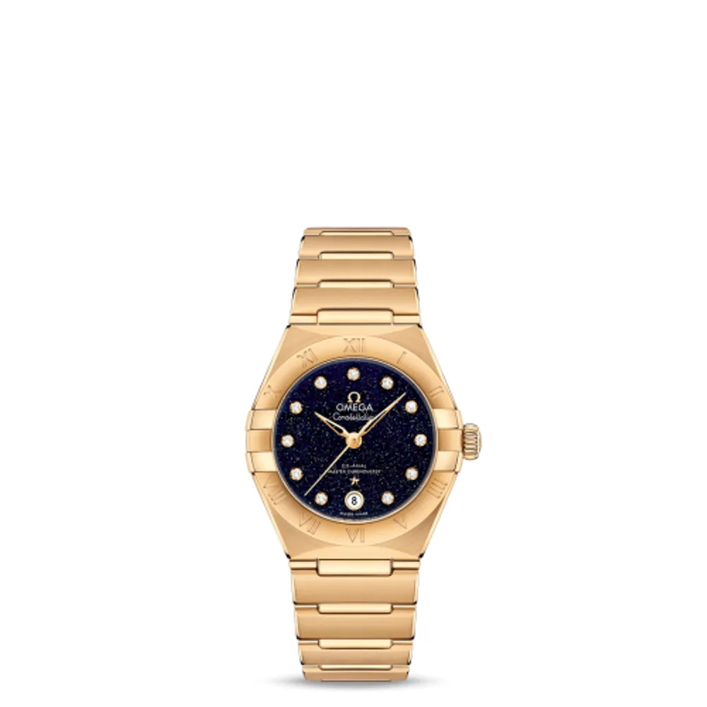 Omega Constellation Manhattan 29 Co-Axial Master Chronometer Yellow Gold / Aventurine