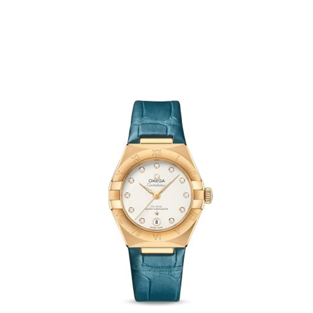 Omega Constellation Manhattan 29 Co-Axial Master Chronometer Yellow Gold / Silver - Diamond