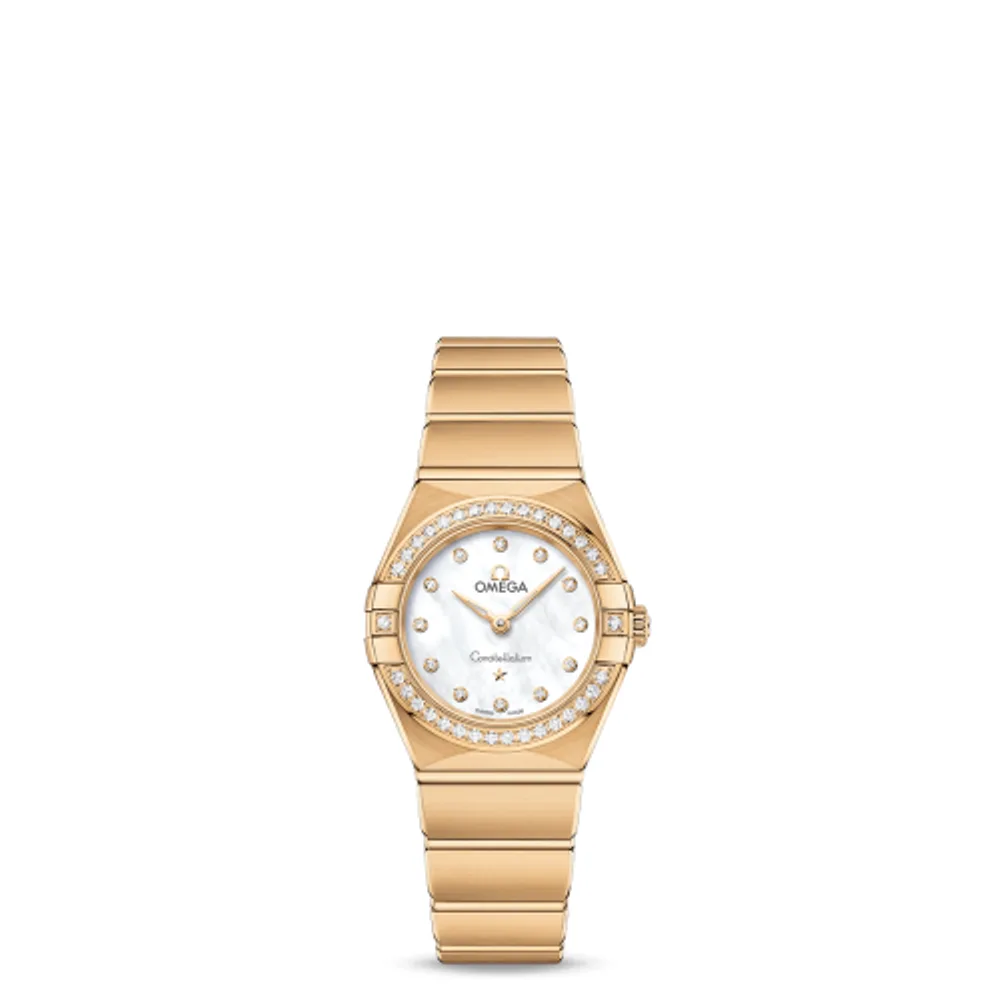 Omega Constellation Manhattan 25 Quartz Yellow Gold / MOP / Diamond