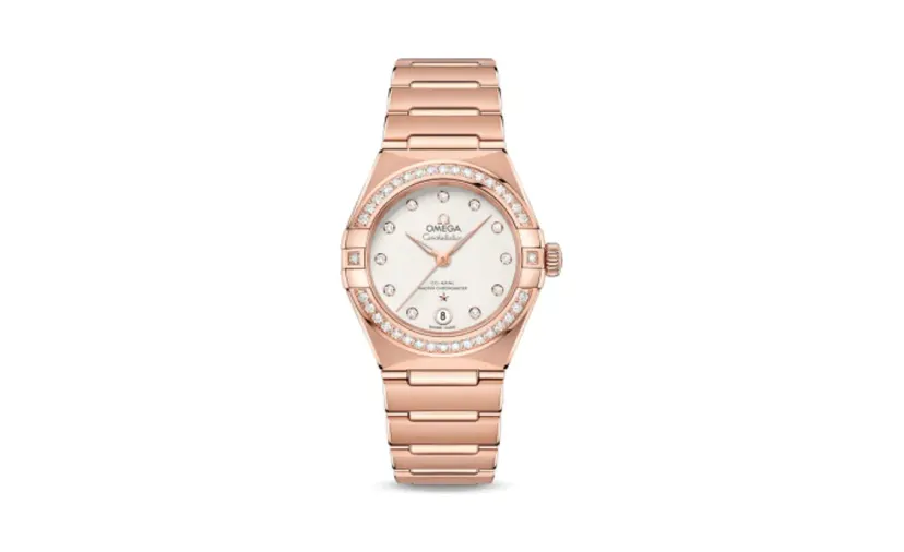 Omega Constellation Manhattan 29 Co-Axial Master Chronometer Sedna Gold / Silver / Diamond