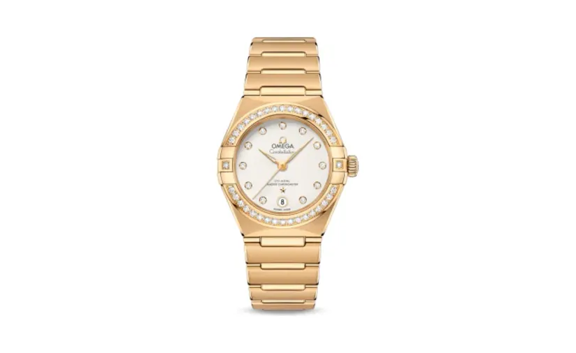 Omega Constellation Manhattan 29 Co-Axial Master Chronometer Yellow Gold / Silver /Diamond