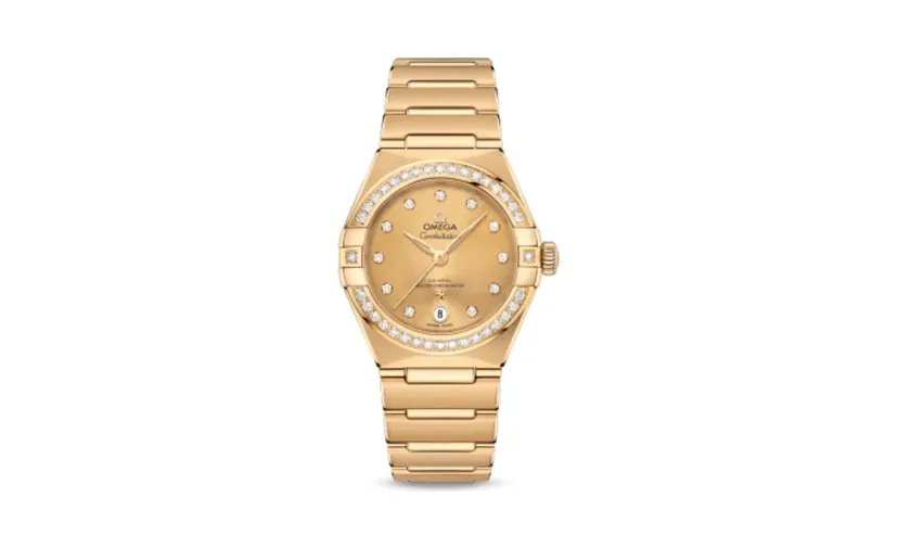 Omega Constellation Manhattan 29 Co-Axial Master Chronometer Yellow Gold / Champagne / Diamond
