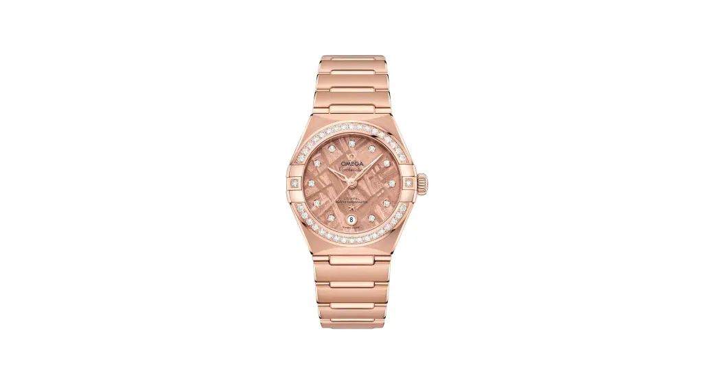 Omega Constellation 29 mm, Sedna™ gold on Sedna™ gold, Pink dial