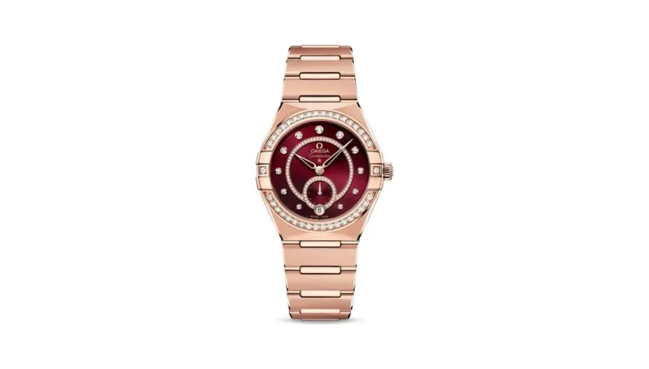 Omega Constellation Master Chronometer Small Seconds 34 Sedna Gold / Diamond / Black / Bracelet