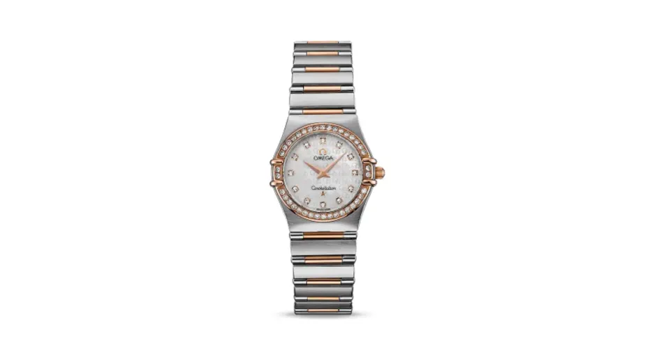 Omega Constellation Quartz 25.5 '95 Stainless Steel / Red Gold / Diamond / MOP