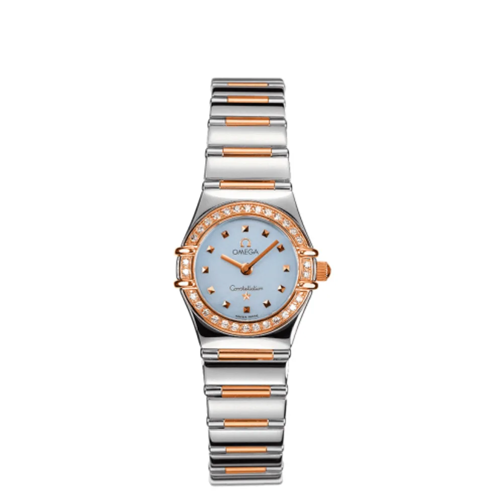 Omega Constellation Quartz 22.5 My Choice Stainless Steel / Red Gold / Diamond / Blue