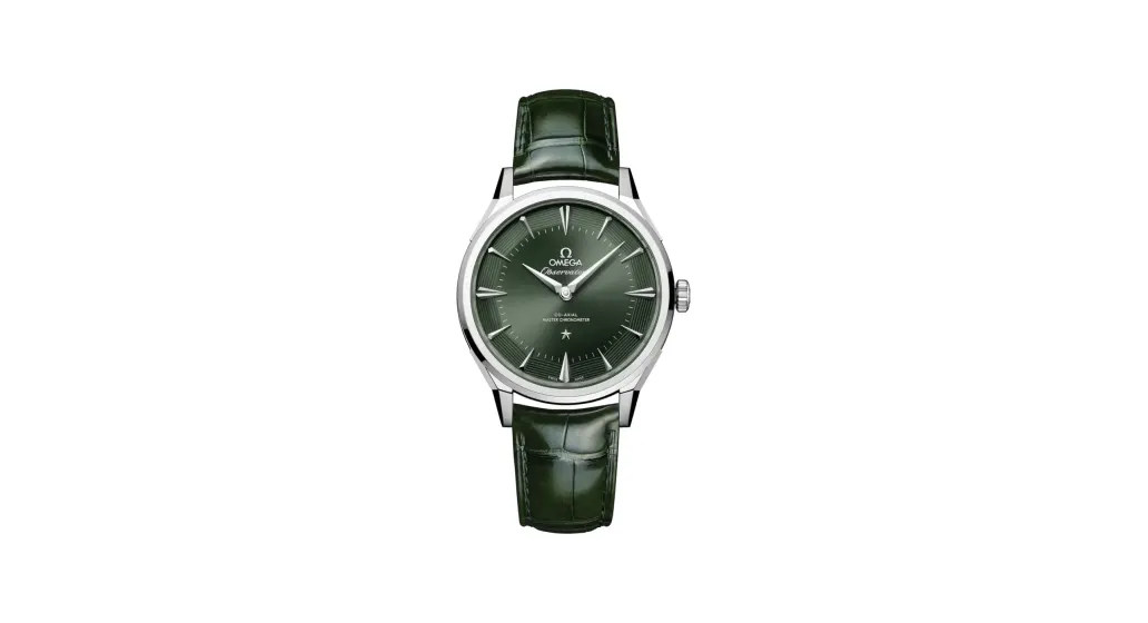 Omega Constellation Observatory 39.4 mm, O-MEGASTEEL on alligator