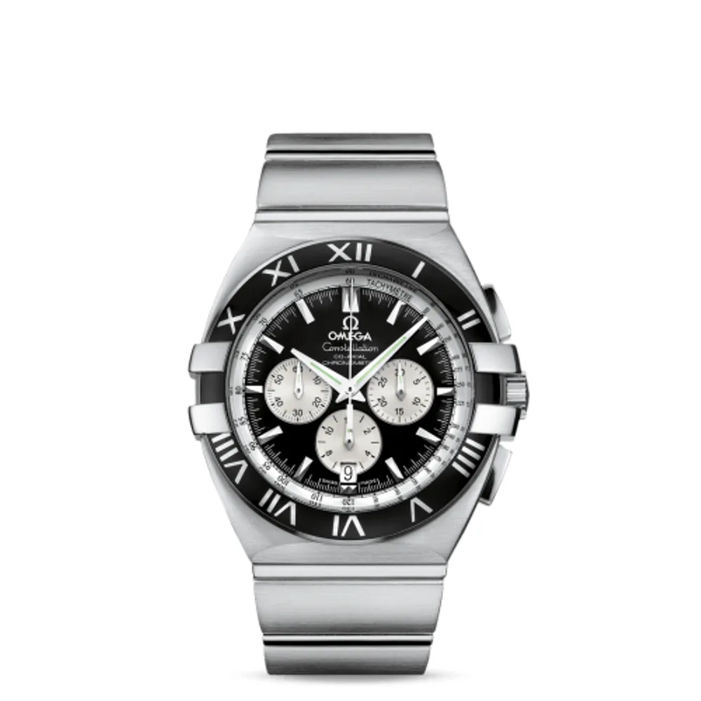 Omega Constellation Co-Axial 41 Chronograph Double Eagle Stainless Steel / Black / Bracelet