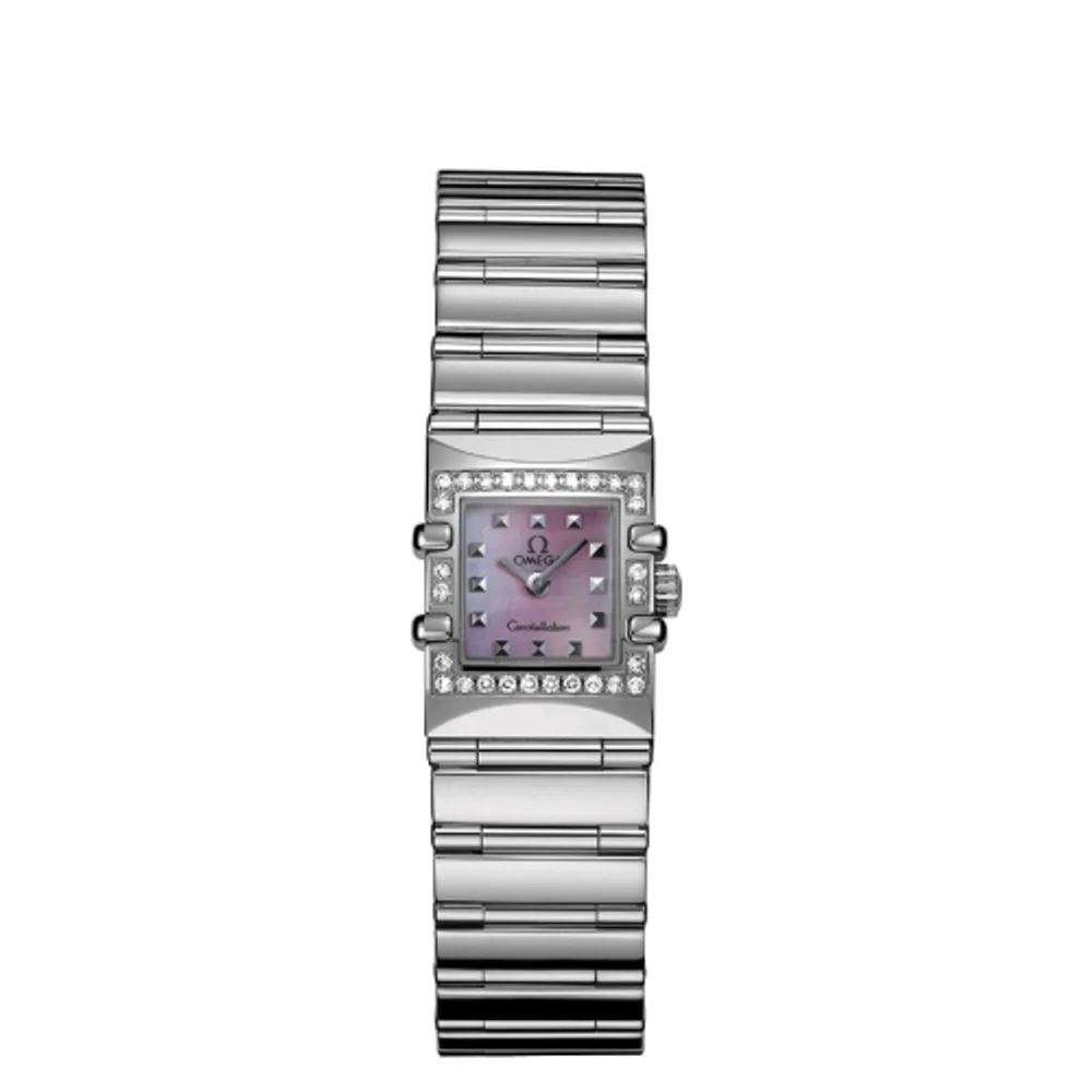 Omega Constellation Quadra Quartz 15 Stainless Steel / Diamond / MOP