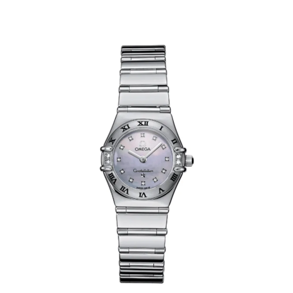 Omega Constellation Quartz 22.5 My Choice Stainless Steel / Diamond / Blue MOP