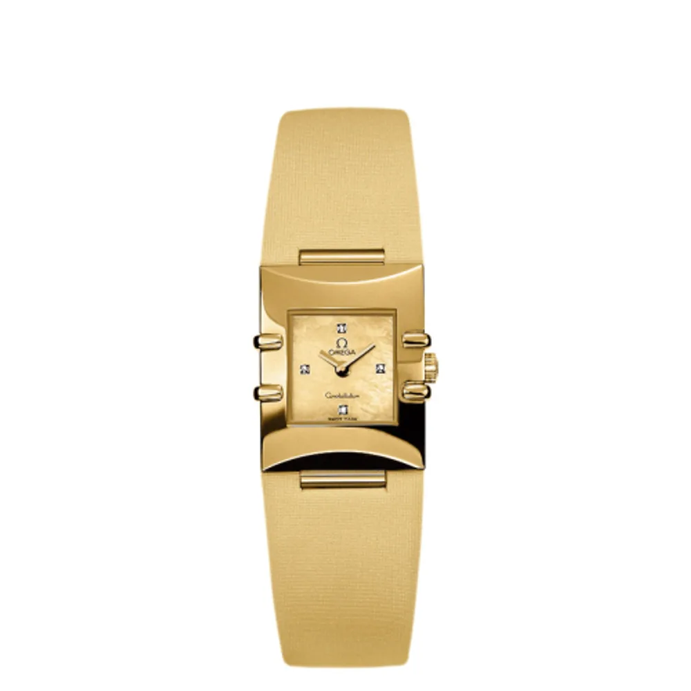 Omega Constellation Quadra Quartz 19.3 Yellow Gold / Yellow MOP