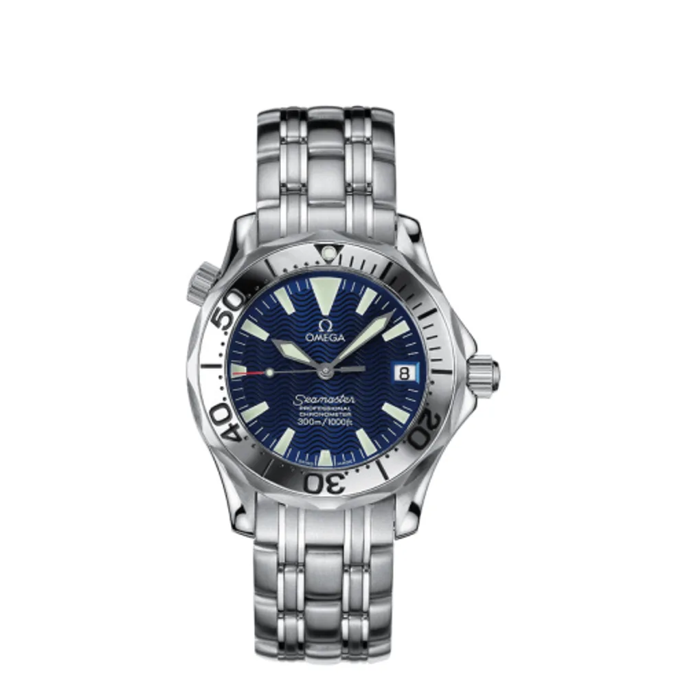 Omega Seamaster Diver 300M Automatic 36.25 Stainless Steel / Electric Blue / Bracelet