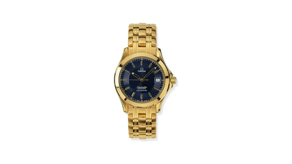 Omega Seamaster 120M Automatic 36.25 Yellow Gold / Blue
