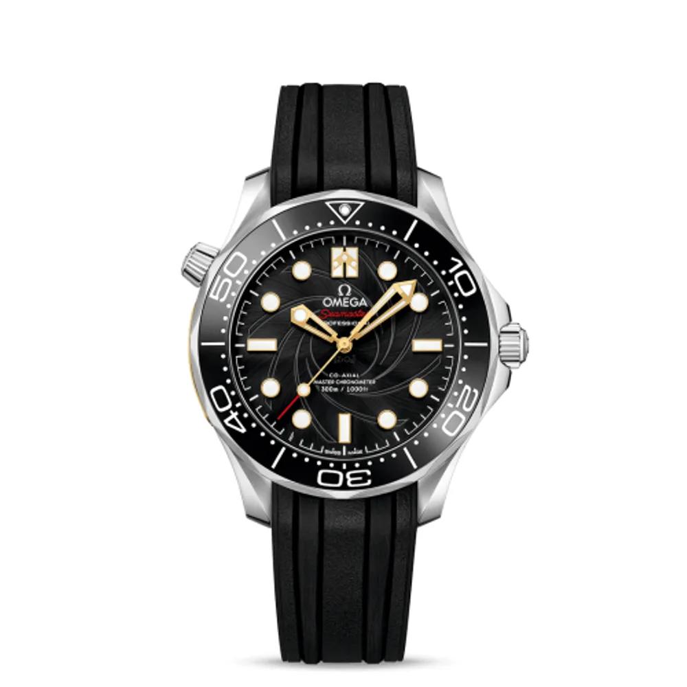 Omega Seamaster Diver 300M Master Co-Axial 42 James Bond Stainless Steel / Black / Rubber