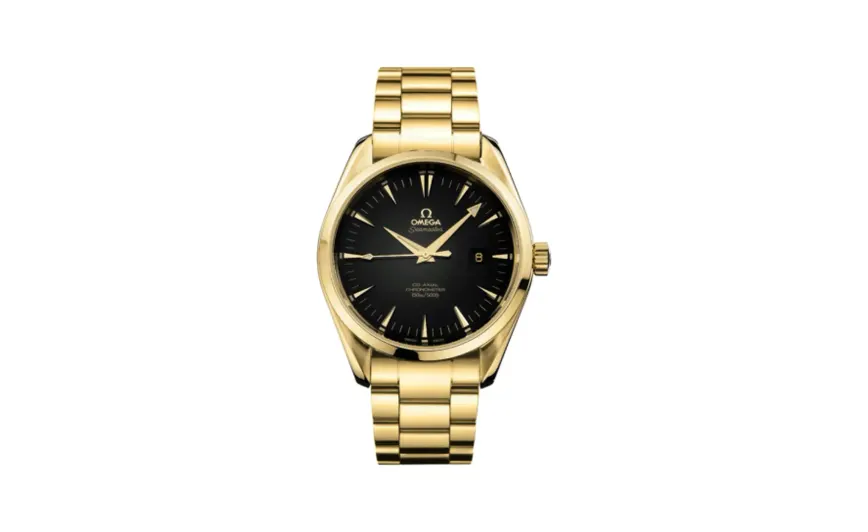 Omega Seamaster Aqua Terra 150M Co-Axial 42.2 Yellow Gold / Black / Bracelet