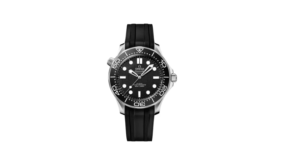 Omega Seamaster Diver 300M 42 mm, steel on rubber strap