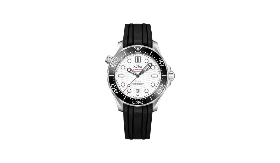 Omega Seamaster Diver 300M 42 mm, steel on rubber strap