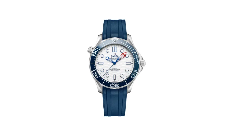 Omega America's Cup Seamaster Diver 300M 42 mm, steel on rubber strap