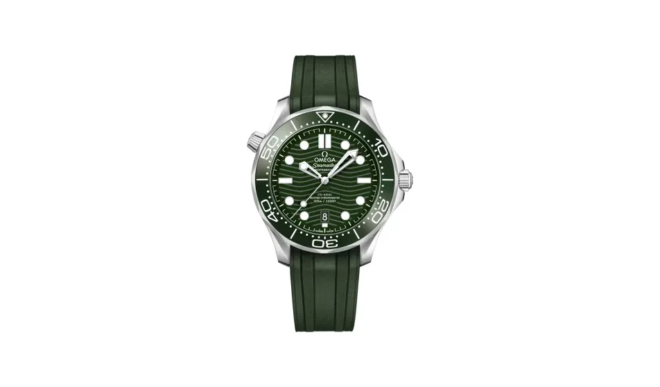 Omega Seamaster Diver 300M 42 mm, steel on rubber strap
