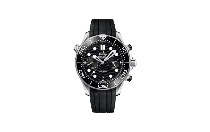 Omega Seamaster Diver 300M 44 mm, steel on rubber strap