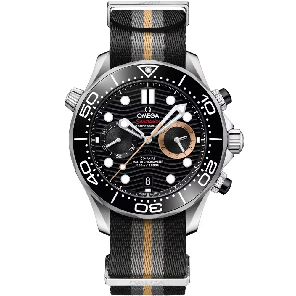 Omega 007 First Light Seamaster Diver 300M 44 mm, steel on NATO strap