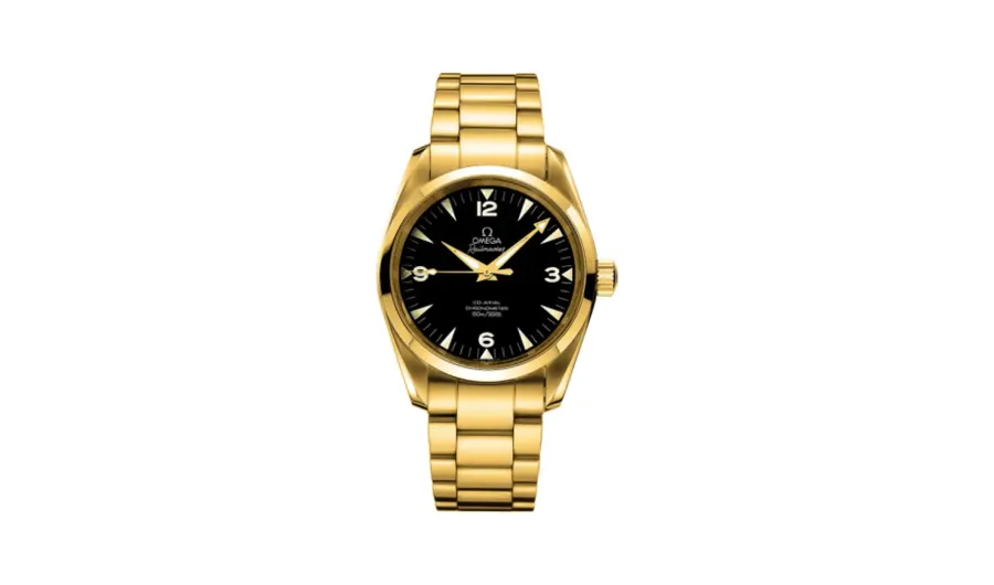 Omega Seamaster Aqua Terra 150M Co-Axial 39.2 Railmaster Yellow Gold / Bracelet