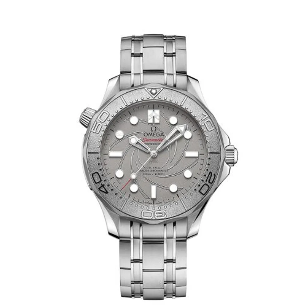 Omega Seamaster Diver 300M Master Co-Axial 42 Platinum Aston Martin Neiman Marcus