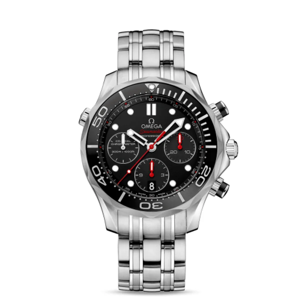 Omega Seamaster Diver 300M Co-Axial 44 Chronograph Stainless Steel / Black / Bracelet