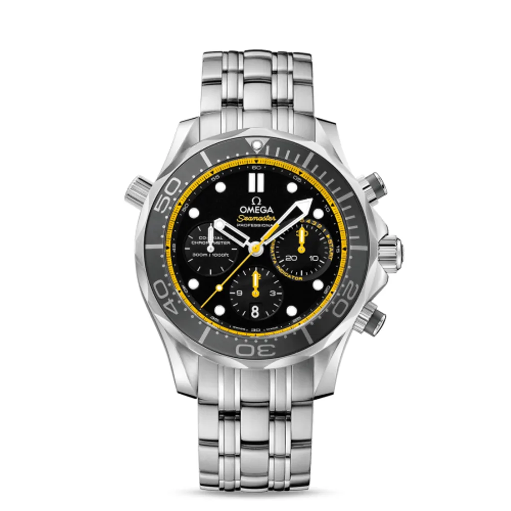 Omega Seamaster Diver 300M Co-Axial 44 Regatta Chronograph Stainless Steel / Black / Bracelet