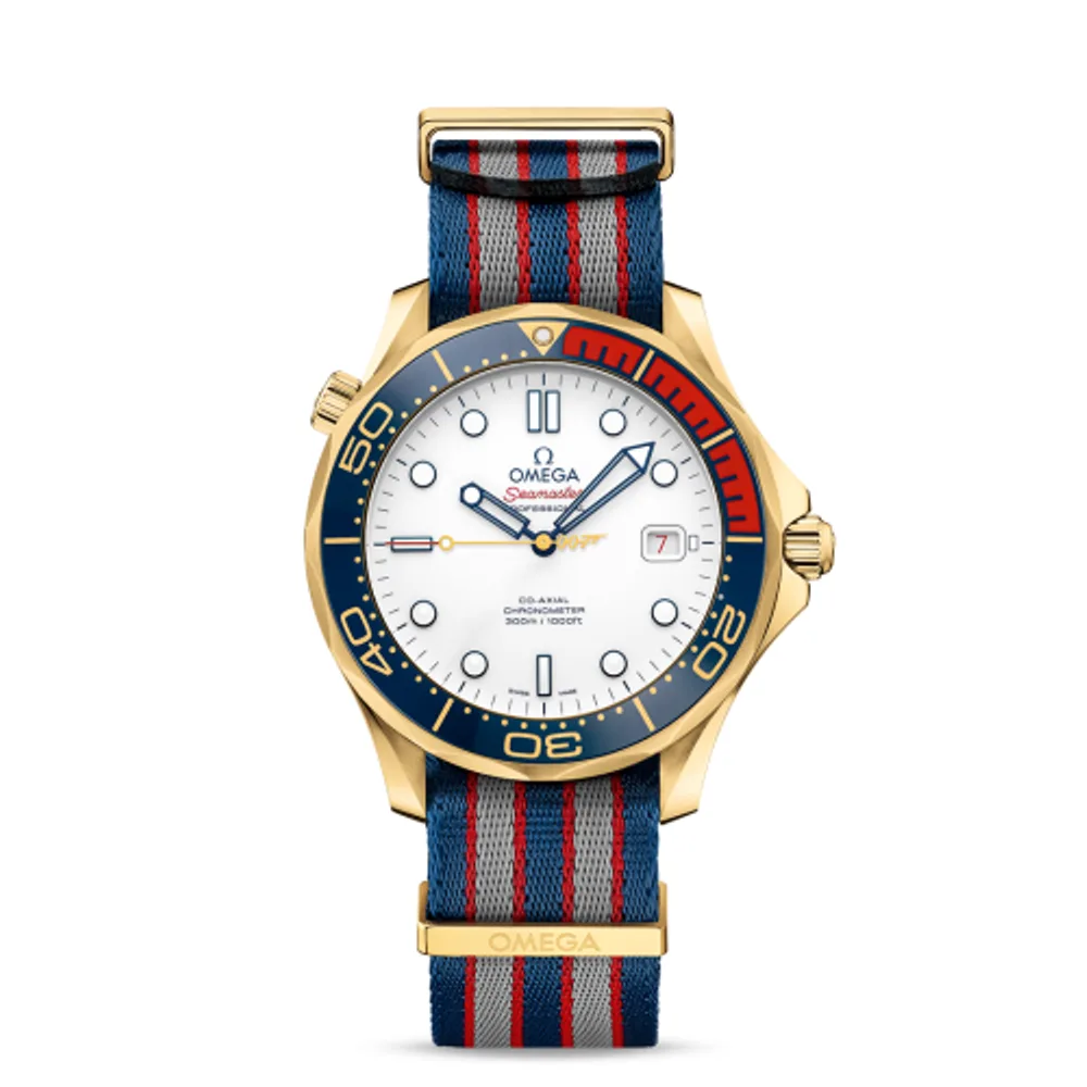 Omega Seamaster Diver 300M Co-Axial 41 Yellow Gold /James Bond Commander's Watch