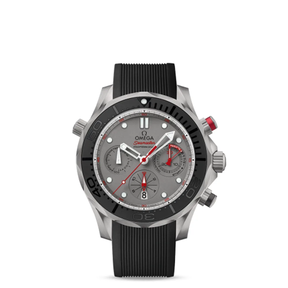 Omega Seamaster Diver 300M Co-Axial 44 Chronograph Titanium / Grey / Rubber / ETNZ