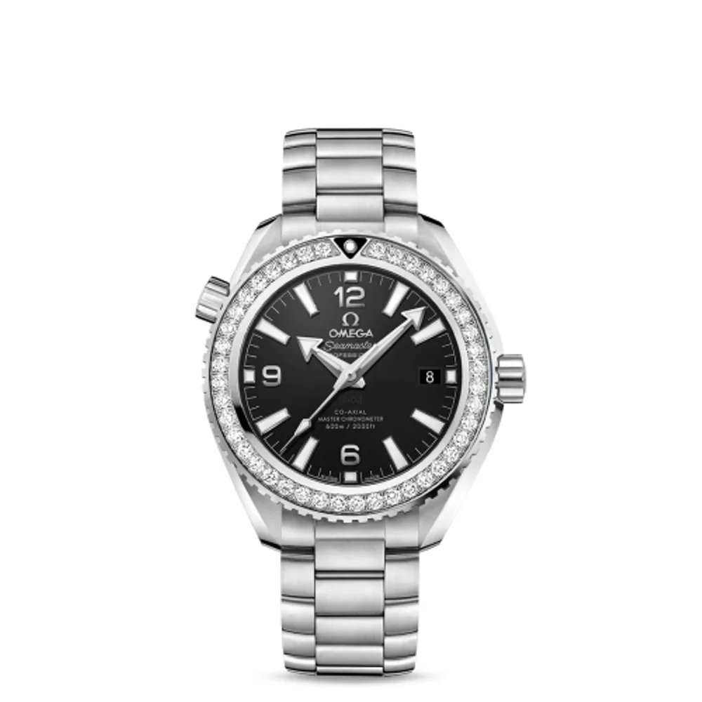 Omega Seamaster Planet Ocean 600M Co-Axial 39.5 Master Chronometer Stainless Steel / Diamond / Black / Bracelet