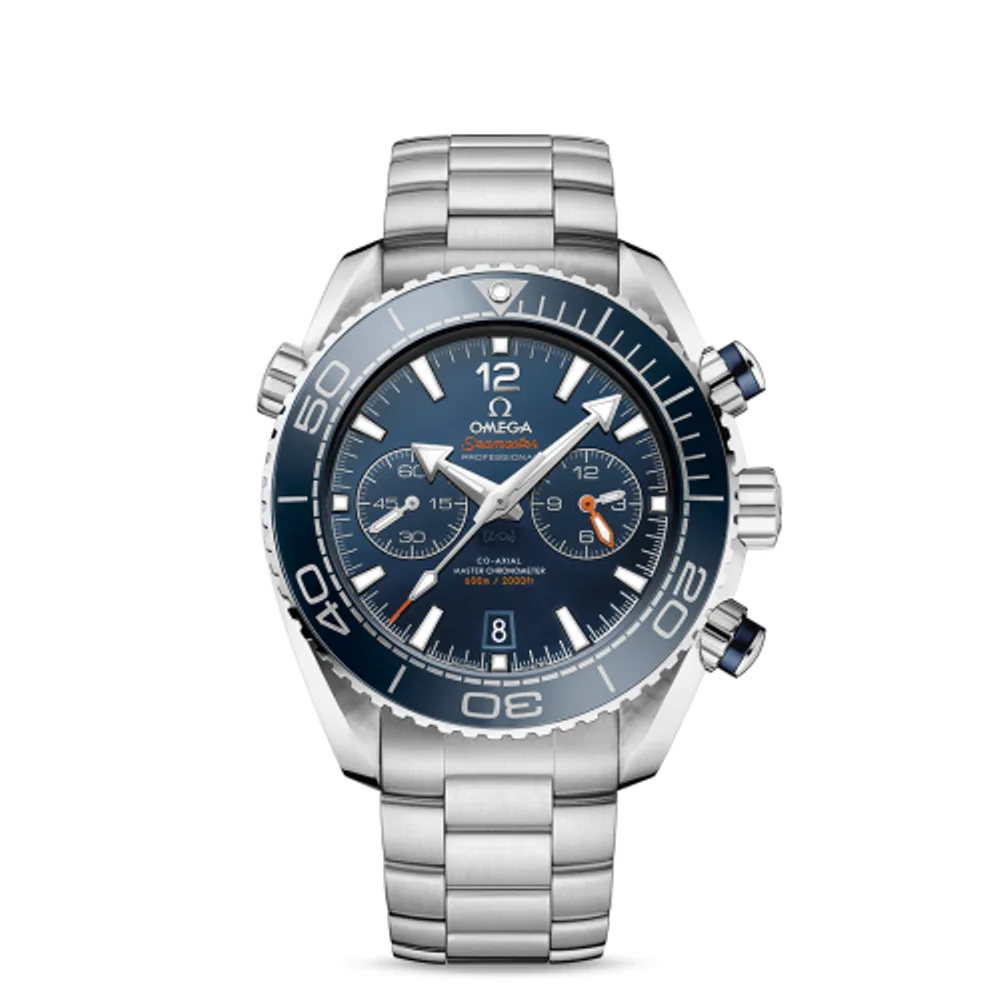 Omega Seamaster Planet Ocean 600M Co-Axial 45.5 Master Chronometer Chronograph Stainless Steel / Blue / Bracelet