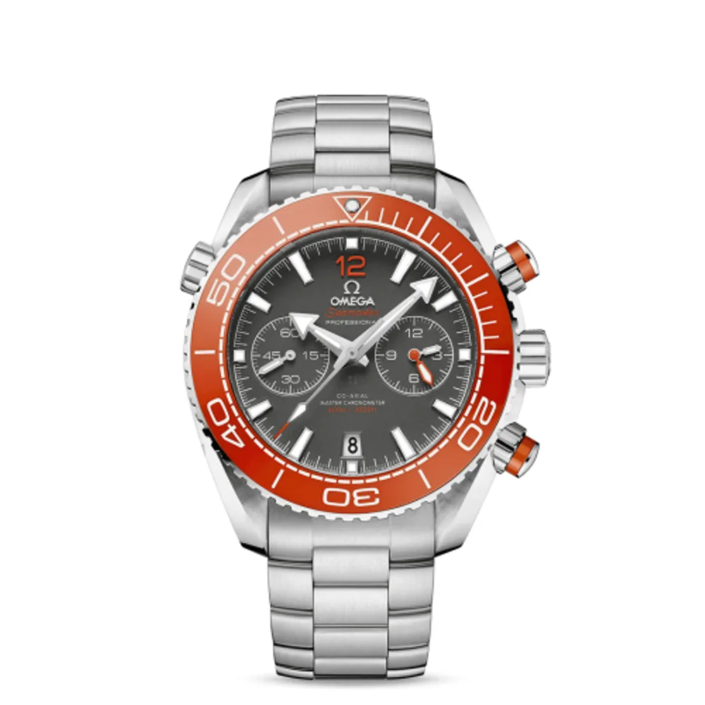 Omega Seamaster Planet Ocean 600M Co-Axial 45.5 Master Chronometer Chronograph Stainless Steel / Grey / Bracelet