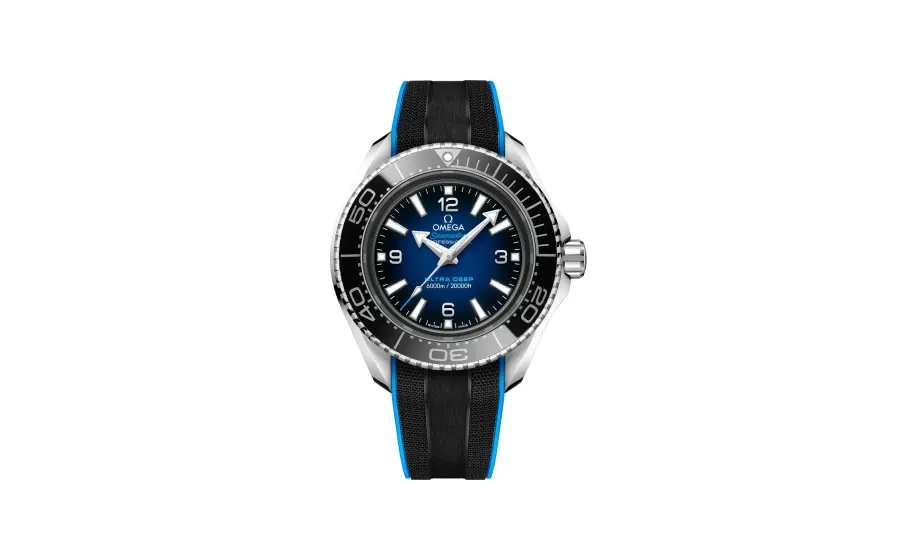 Omega Seamaster Ultra Deep 45.5 mm, O-MEGASTEEL on rubber strap