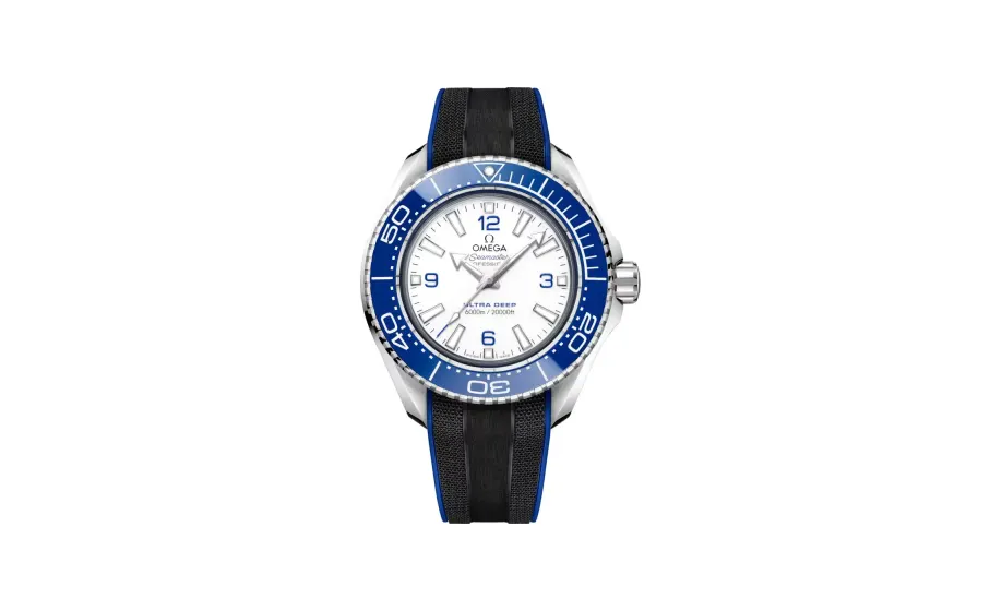 Omega Seamaster Planet Ocean 6000M Ultra Deep 45.5 mm, O-MEGASTEEL on rubber strap