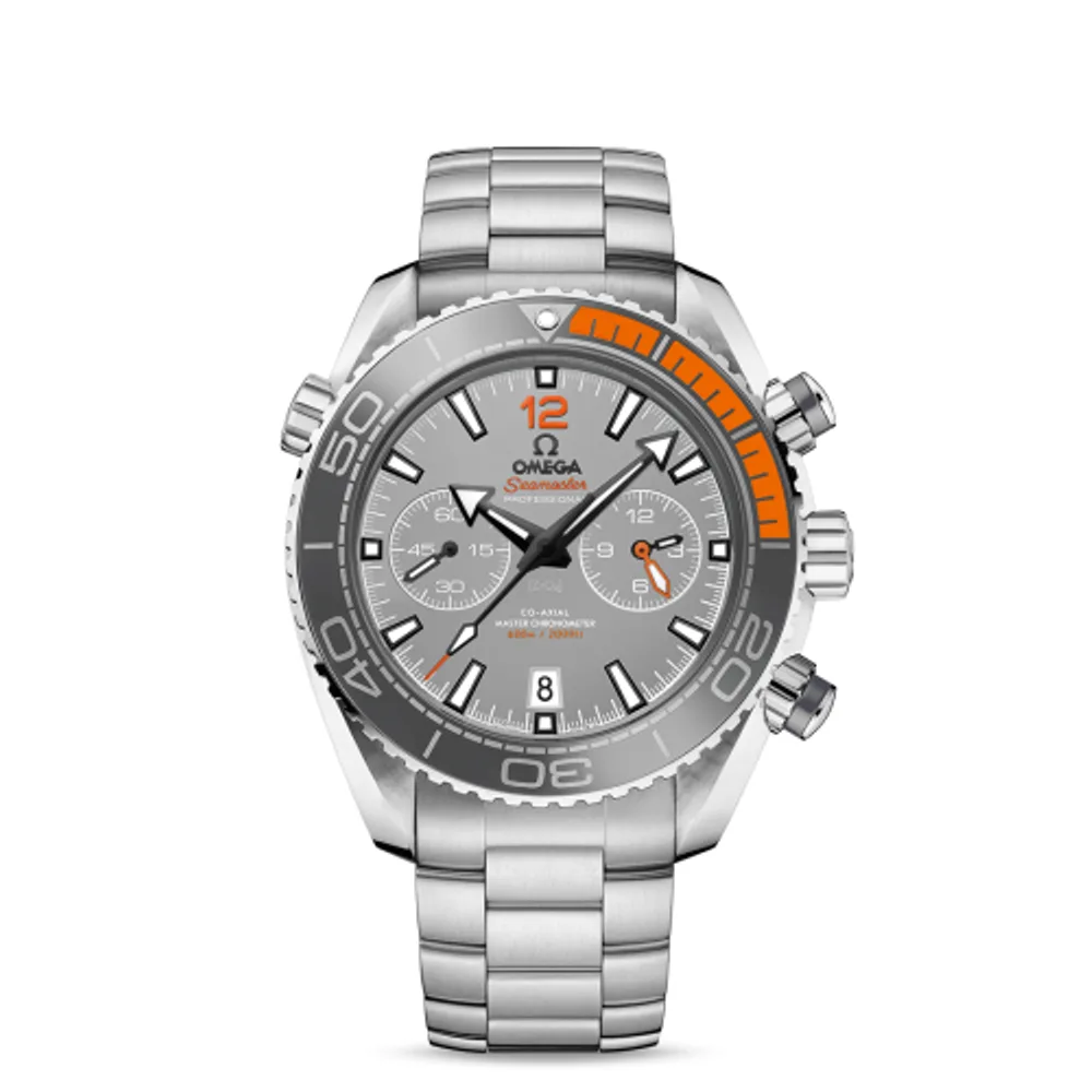 Omega Seamaster Planet Ocean 600M Co-Axial 45.5 Master Chronometer Chronograph Titanium / Grey / Bracelet